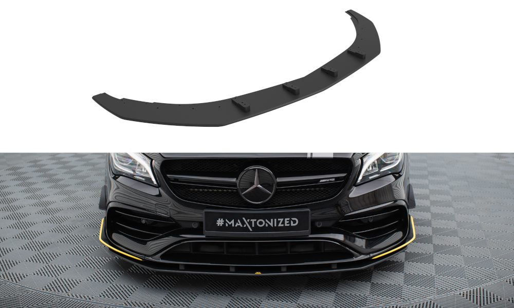 Maxton Design Street Pro Street+ Spoilerlippe Front Ansatz passend für Mercedes-AMG CLA 45 Aero C117 Facelift