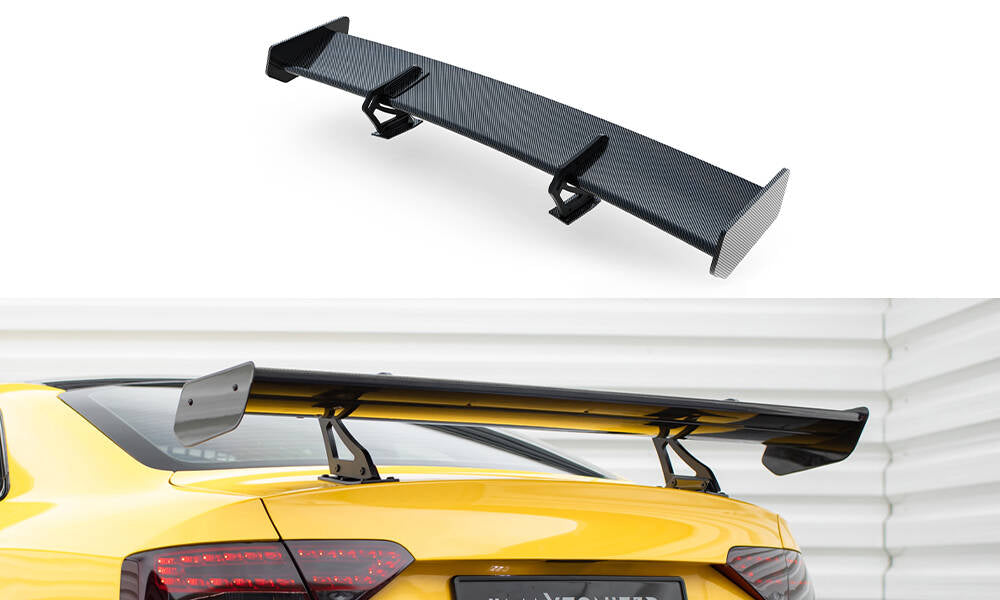 Maxton Design Carbon Spoiler With Upper Swan Mounting Audi A5 Coupe 8T für Audi A5 / S5 / RS5