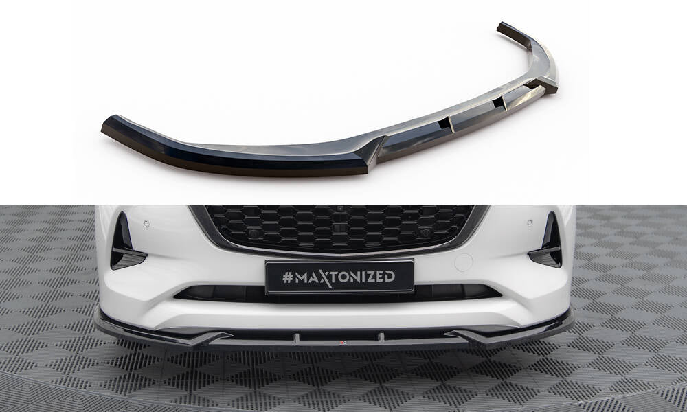 Maxton Design Street+ Spoilerlippe Front Ansatz V.1 passend für Mazda CX-60 Mk1 schwarz Hochglanz