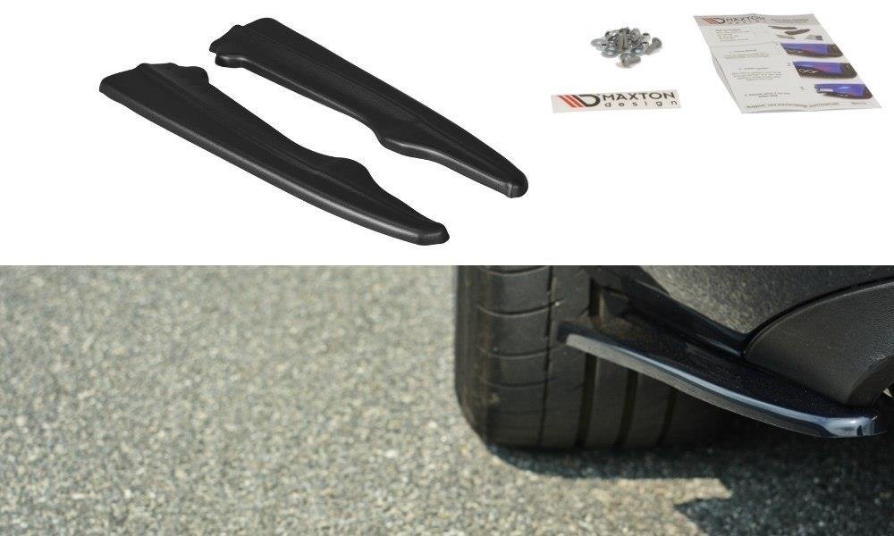 Maxton Design Heck Ansatz Flaps Diffusor passend für Mercedes - Benz E Coupe / Cabrio C207 Facelift / A207 Facelit schwarz Hochglanz