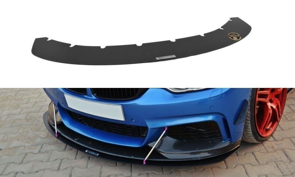 Maxton Design Racing Street+ Spoilerlippe Front Ansatz V.3 passend für BMW 4er Coupe / Gran Coupe / Cabrio M-Paket F32 / F36 / F33