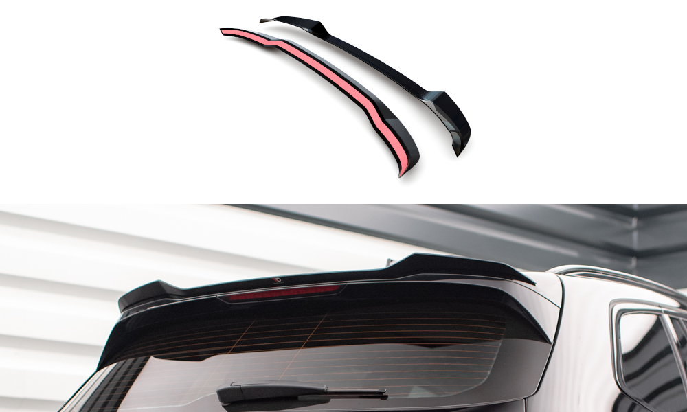 Maxton Design Spoiler CAP passend für BMW X3 G01 schwarz Hochglanz