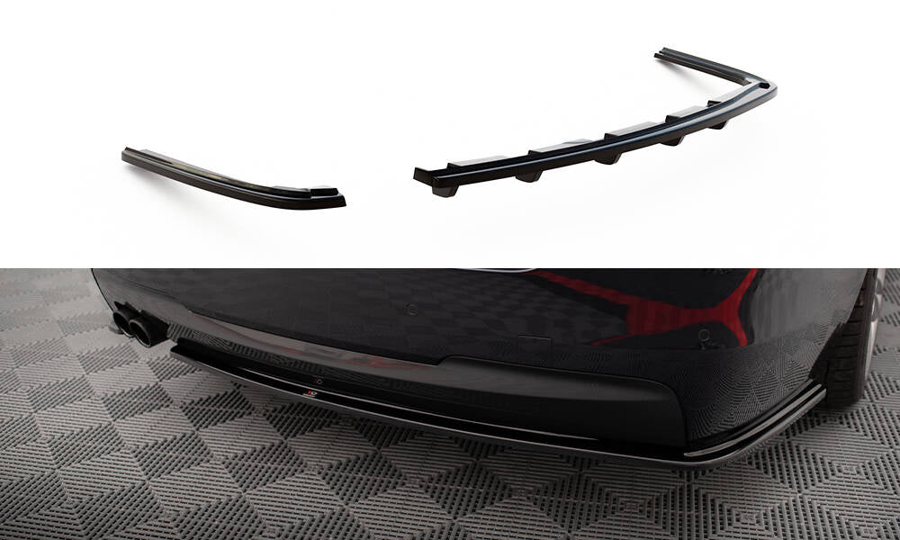 Maxton Design Diffusor Heck Ansatz passend für BMW 5er M-Paket F10 / F11 schwarz Hochglanz