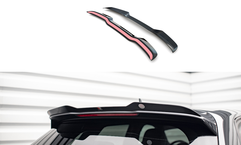 Maxton Design Spoiler CAP passend für Audi S3 / A3 S-Line Sportback 8V schwarz Hochglanz