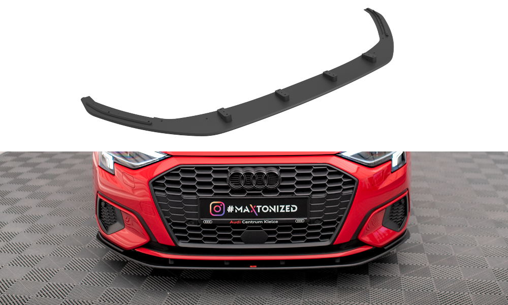 Maxton Design Street Pro Street+ Spoilerlippe Front Ansatz passend für Audi A3 8Y