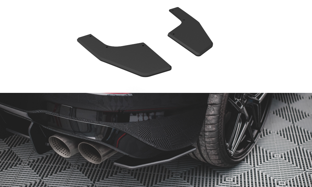 Maxton Design Street Pro Heck Ansatz Flaps Diffusor V.1 passend für VW Golf R Hatchback Mk8 / Mk8 Facelift