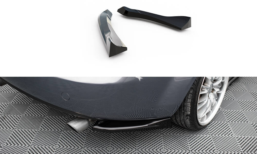 Maxton Design Heck Ansatz Flaps Diffusor passend für Mazda MX5 NC (Mk3) schwarz Hochglanz
