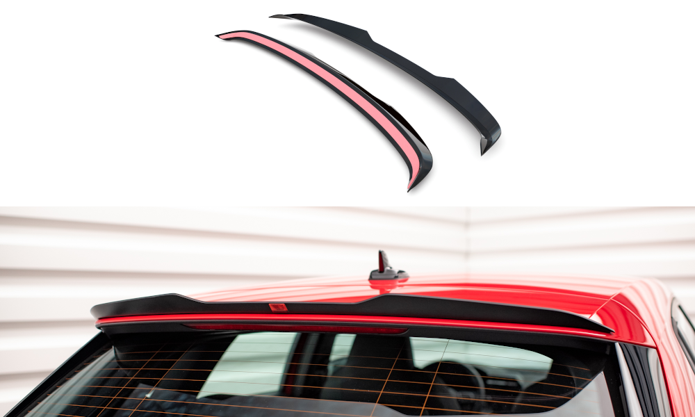 Maxton Design Spoiler CAP passend für Audi A3 Sportback 8Y schwarz Hochglanz