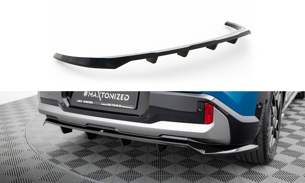 Maxton Design Street+ Mittlerer Diffusor RACE passend für Kia EV9 GT-Line Mk1 schwarz Hochglanz