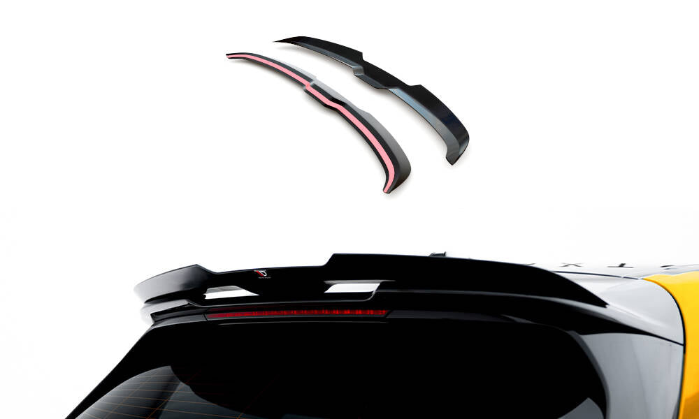 Maxton Design Spoiler CAP V.3 passend für BMW 1er M-Paket F70 schwarz Hochglanz