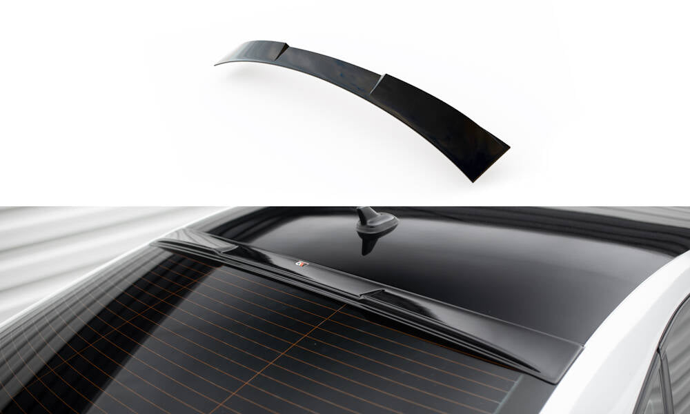Maxton Design Heckscheiben Spoiler passend für VW Passat GT B8 Facelift USA schwarz Hochglanz