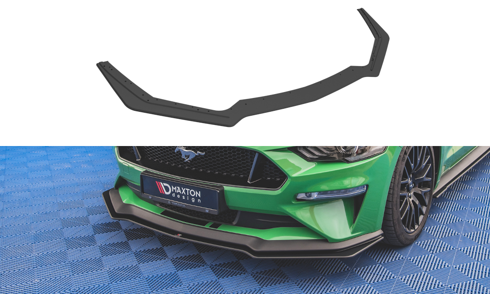 Maxton Design Street Pro Street+ Spoilerlippe Front Ansatz passend für V.1 passend für Ford Mustang GT MK6 Facelift
