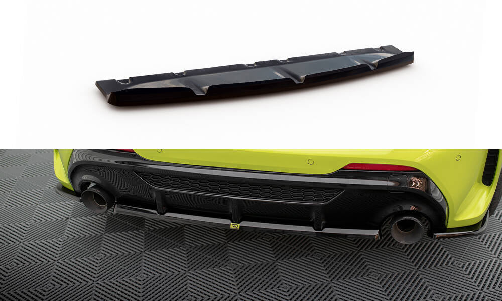 Maxton Design Heckansatz V.2 BMW M135i F40 schwarz Hochglanz für BMW 1er F40