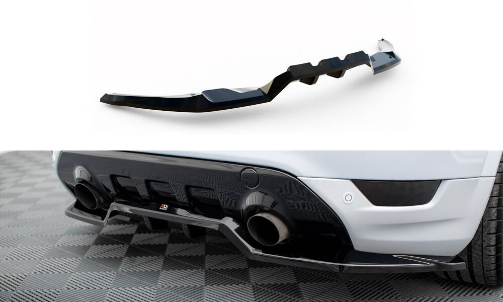 Maxton Design Street+ Mittlerer Diffusor RACE passend für Ford Kuga ST Mk1 schwarz Hochglanz