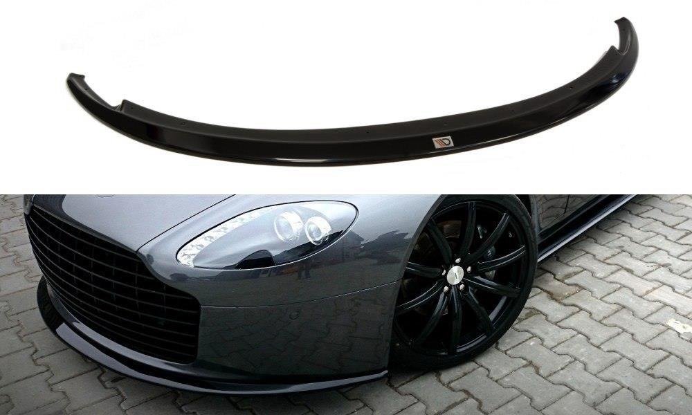 Maxton Design Street+ Spoilerlippe Front Ansatz passend für ASTON MARTIN V8 VANTAGE schwarz Hochglanz