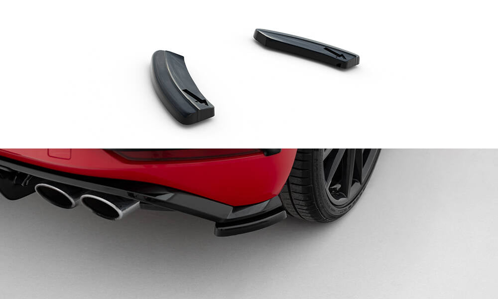 Maxton Design Heck Ansatz Flaps Diffusor passend für VW Golf Hatchback R / R-Line Mk7 Facelift