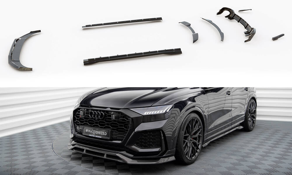 Maxton Design Set of Carbon Splitters Audi RSQ8 Mk1 schwarz matt für Audi