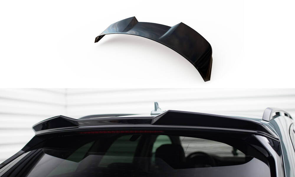 Maxton Design Spoiler CAP 3D passend fürAudi A6 Avant / A6 Allroad / A6 S-Line Avant / S6 Avant C8 / C8 Facelift schwarz Hochglanz für Audi A6