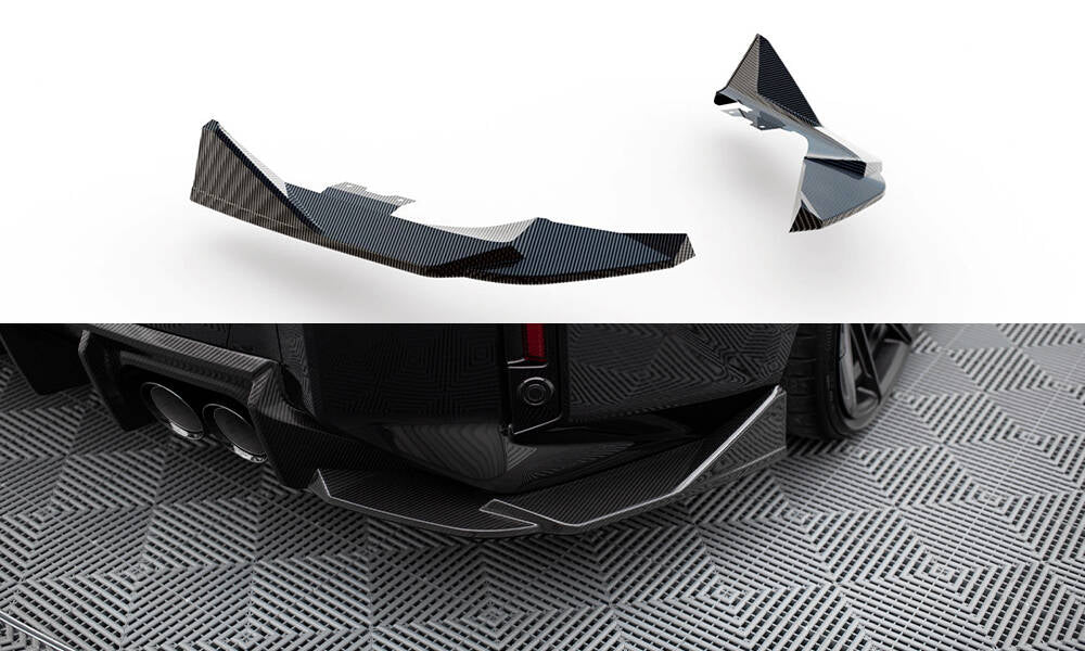 Maxton Design Prepreg Carbon Fiber Heck Ansatz Flaps Diffusor passend für BMW M2 G87