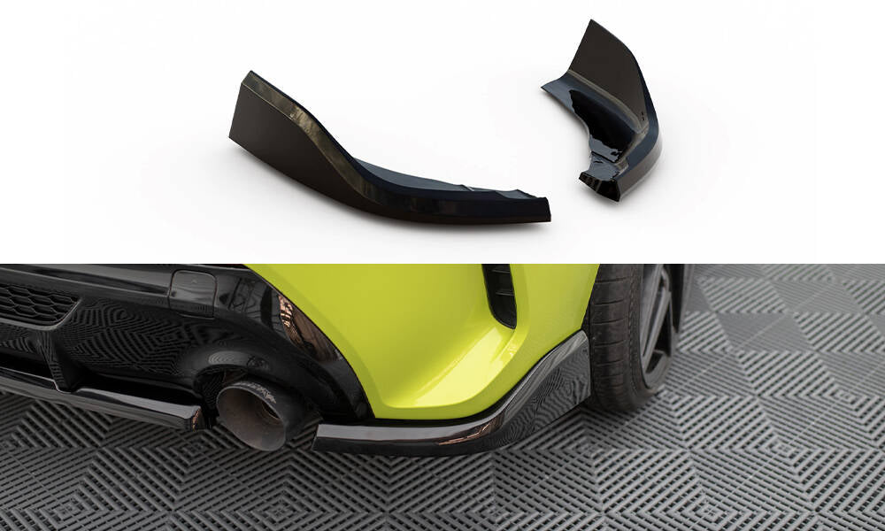 Maxton Design Heck Ansatz Flaps Diffusor V.1 passend für2 BMW 1er M-Paket / M135i F40 schwarz Hochglanz für BMW 1er F40