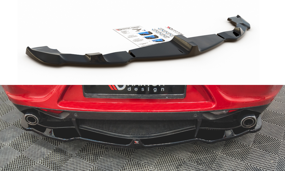 Maxton Design Heckansatz Alfa Romeo 4C schwarz Hochglanz für Alfa Romeo 4C