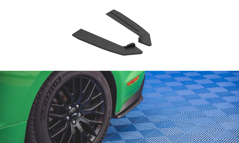 Maxton Design Street Pro Heck Ansatz Flaps Diffusor V.1 passend für Ford Mustang GT Mk6 Facelift