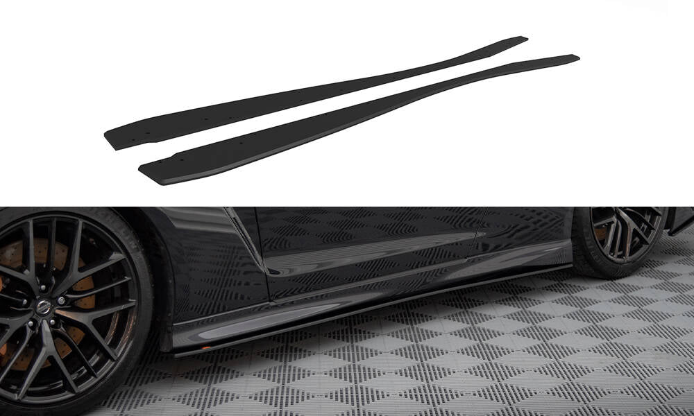 Maxton Design Street Pro Street+ Seitenschweller Leisten passend für Nissan GTR R35 Facelift
