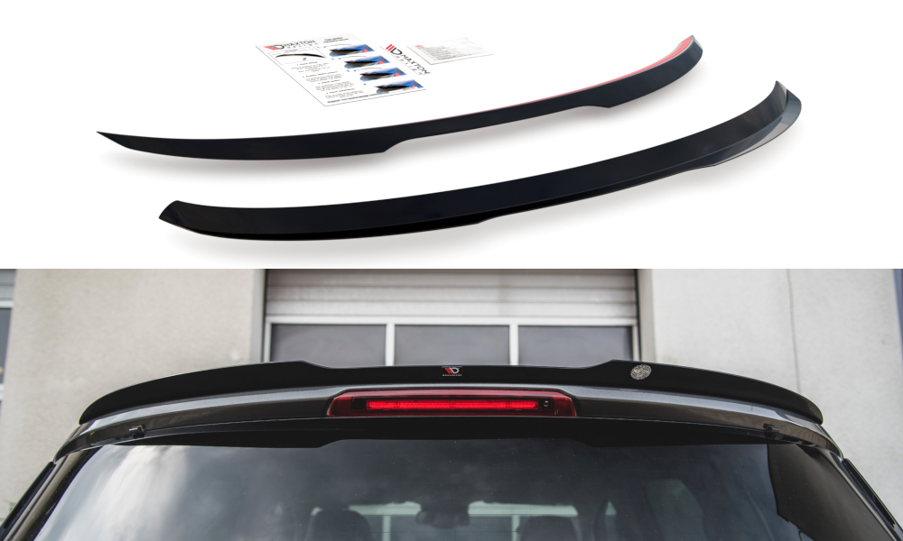 Maxton Design Spoiler CAP passend für Ford S-Max Mk2 Facelift schwarz Hochglanz