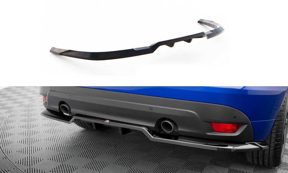 Maxton Design Street+ Mittlerer Diffusor RACE passend für Jaguar F-Pace R-Sport X761 schwarz Hochglanz