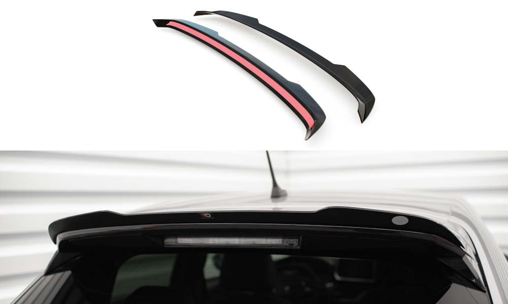 Maxton Design Spoiler CAP V.2 passend für Peugeot 208 Mk2 schwarz Hochglanz