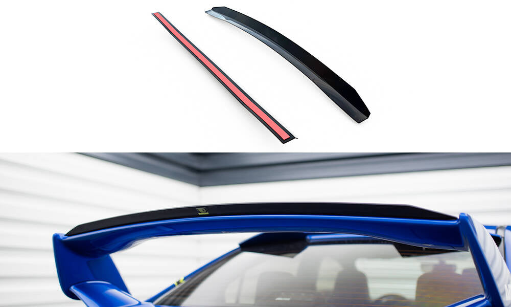 Maxton Design Spoiler CAP passend für Subaru Impreza WRX STI Mk1 schwarz Hochglanz