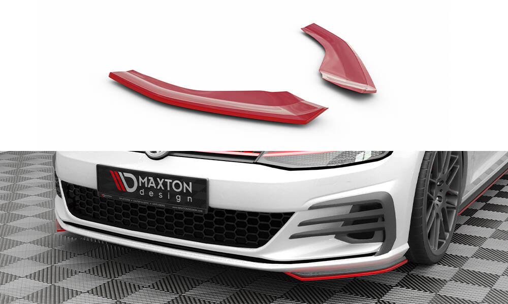 Maxton Design Front Ansatz für Seite VW Golf GTI / GTD Mk7 Facelift