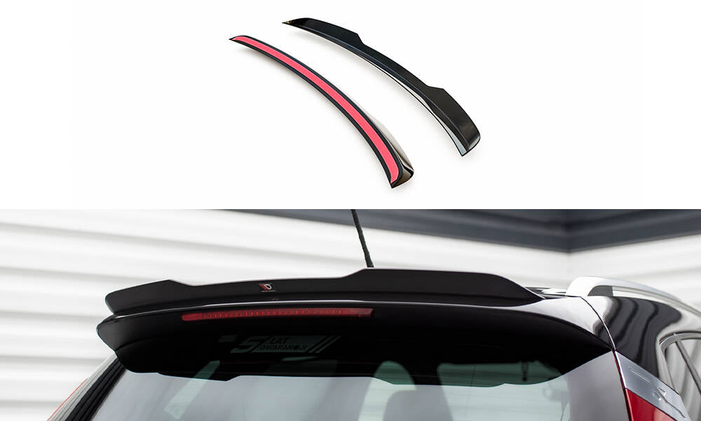 Maxton Design Spoiler CAP passend für Seat Arona FR Mk1 schwarz Hochglanz