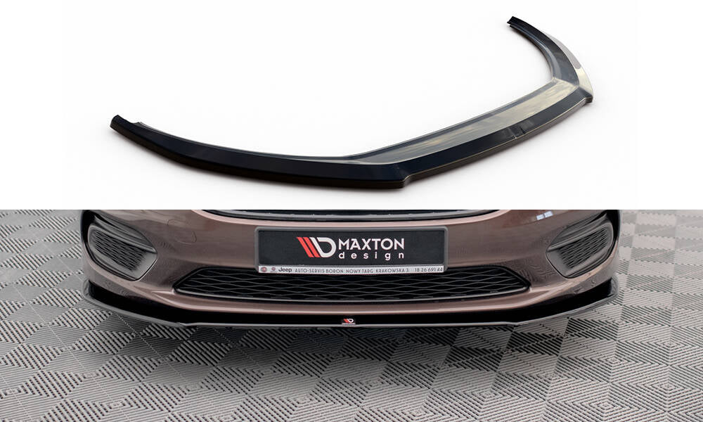 Maxton Design Street+ Spoilerlippe Front Ansatz passend für Fiat Tipo S-Design schwarz Hochglanz