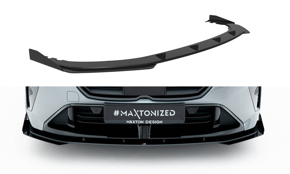 Maxton Design Street Pro Street+ Spoilerlippe Front Ansatz + Flaps passend für BMW 2 M-Paket / M235i Gran Coupe F74 schwarz Hochglanz