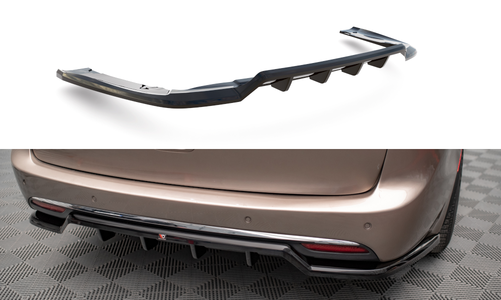 Maxton Design Street+ Mittlerer Diffusor RACE passend für Chrysler Pacifica Mk2 schwarz Hochglanz