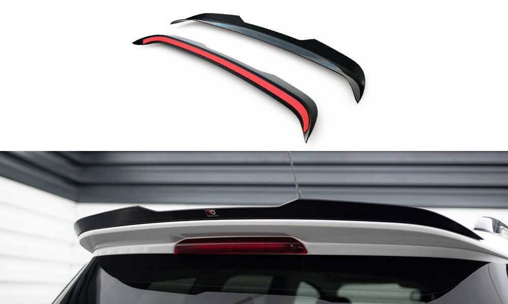 Maxton Design Spoiler CAP passend für Ford Kuga ST-Line Mk2 schwarz Hochglanz