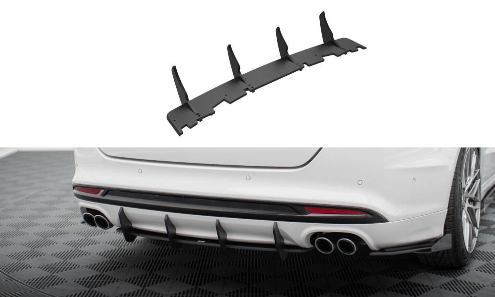 Maxton Design Street Pro Heckschürze passend für Ford Mondeo Sport Mk5 Facelift / Fusion Sport Mk2 Facelift