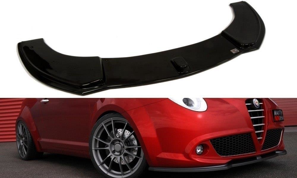 Maxton Design Street+ Spoilerlippe Front Ansatz passend für ALFA ROMEO MITO schwarz Hochglanz