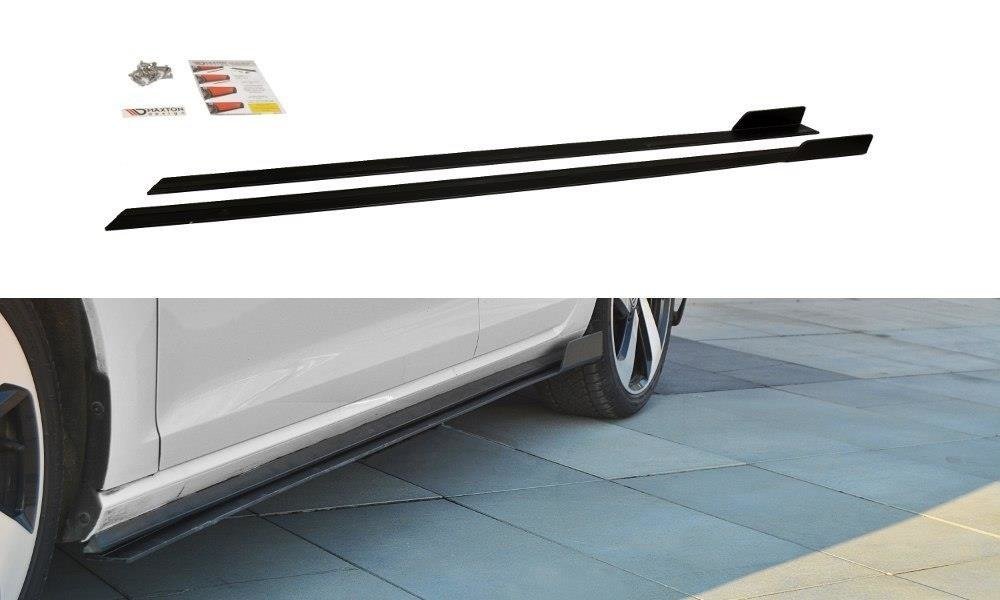 Maxton Design VW GOLF 7 GTI Facelift - Racing Seitenschweller Ansatz für Volkswagen Golf Mk7 Facelift