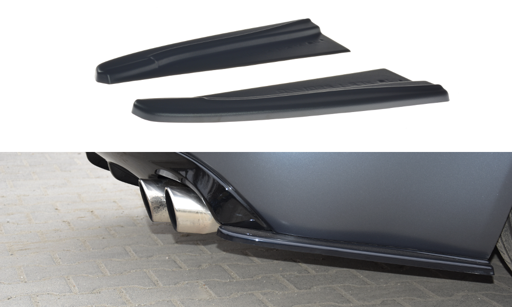 Maxton Design Heck Ansatz Flaps Diffusor passend für Jaguar XF-R Mk1 schwarz Hochglanz