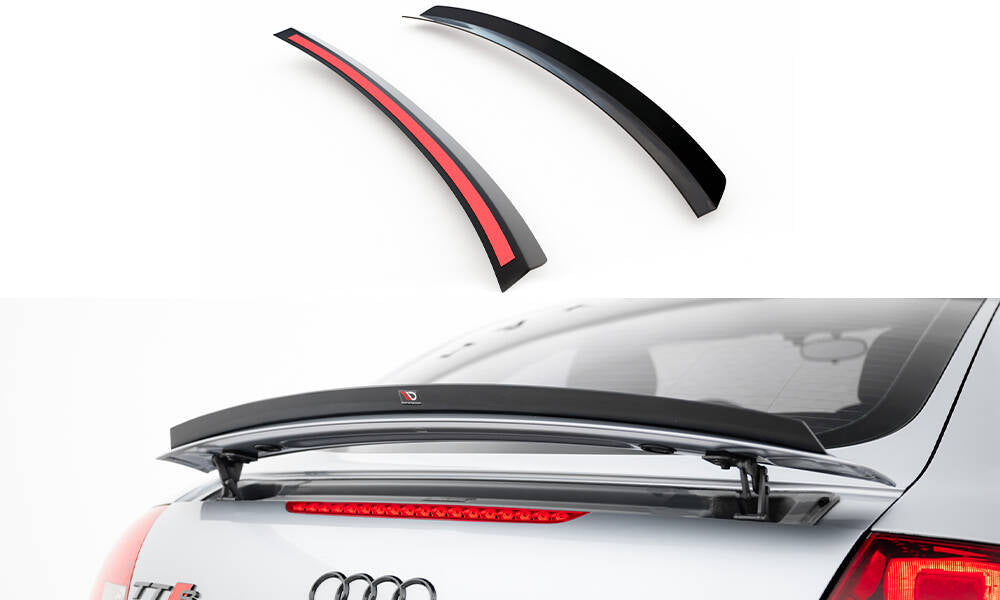 Maxton Design Spoiler CAP passend für Audi TT 8J schwarz Hochglanz