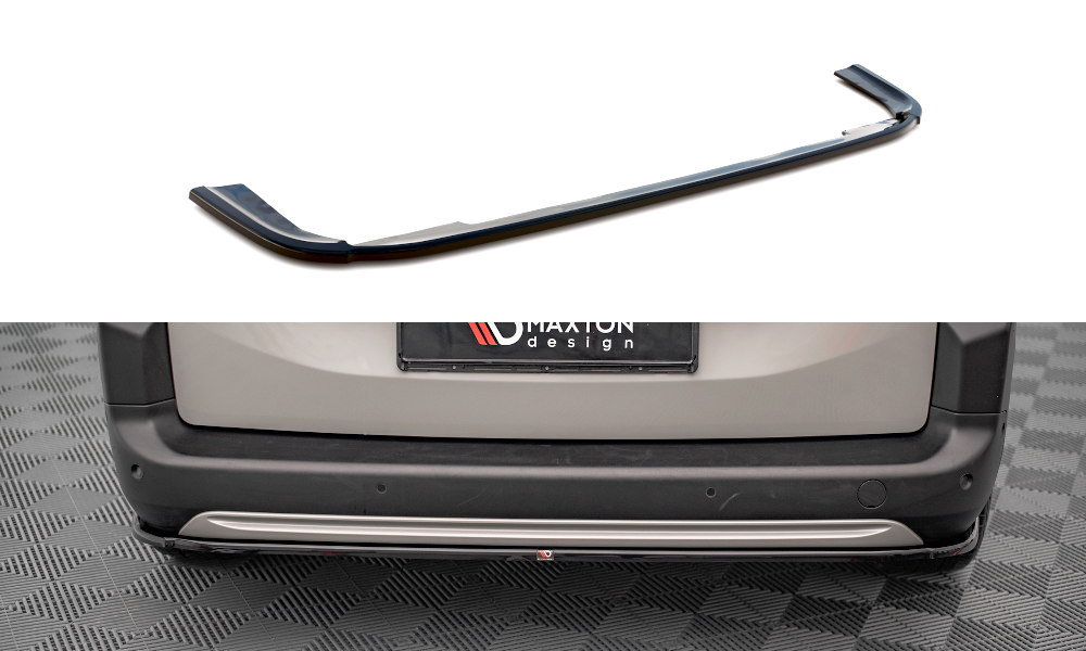 Maxton Design Heckansatz Citroen Berlingo Mk3 schwarz Hochglanz für Citroen Berlingo Mk3
