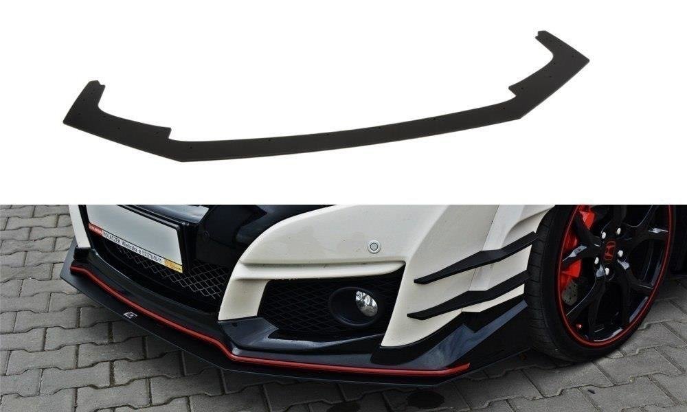 Maxton Design Racing Street+ Spoilerlippe Front Ansatz passend für v.1 HONDA CIVIC IX TYPE R