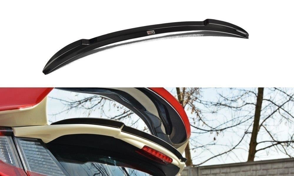 Maxton Design Spoiler CAP passend für n.2 HONDA CIVIC IX TYPE R schwarz Hochglanz