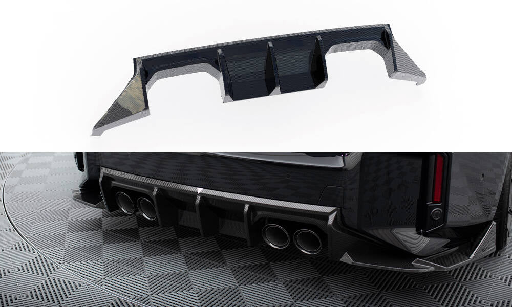 Maxton Design Prepreg Carbon Fiber Diffusor Heck Ansatz passend für BMW M2 G87
