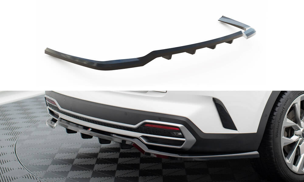 Maxton Design Street+ Mittlerer Diffusor RACE passend für Kia Sorento Mk4 schwarz Hochglanz