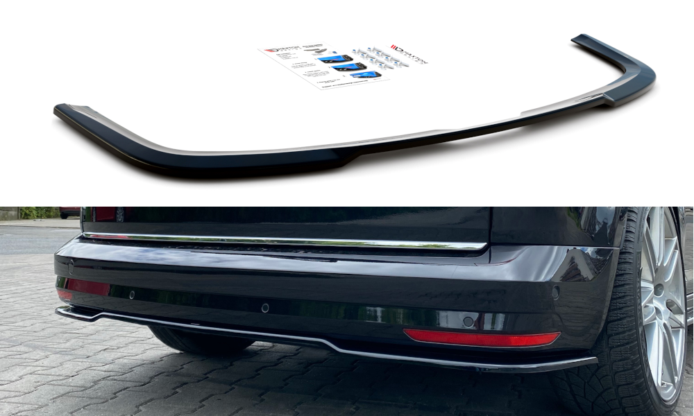 Maxton Design Heckansatz VW Caddy Mk. 4 schwarz Hochglanz für Volkswagen Caddy Mk 4