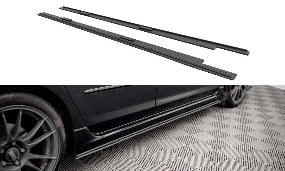 Maxton Design Street Pro Street+ Seitenschweller Leisten passend für Mazda 3 MPS Mk1