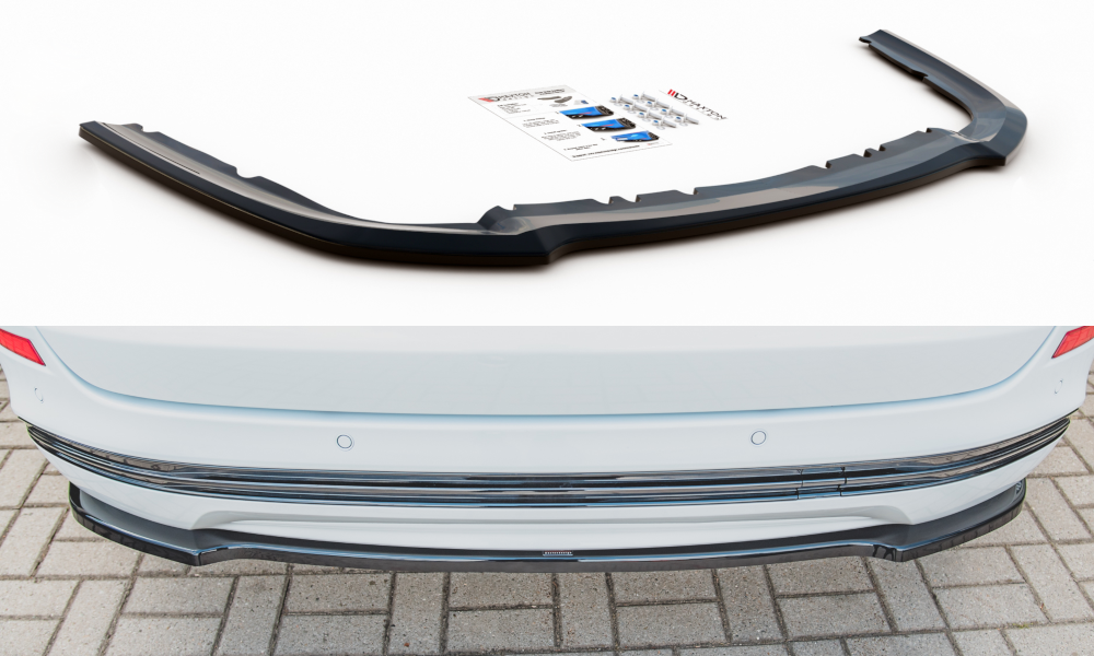 Maxton Design Heckansatz Ford Mondeo Kombi Platinium Mk5 Facelift schwarz Hochglanz für Ford Mondeo Standard